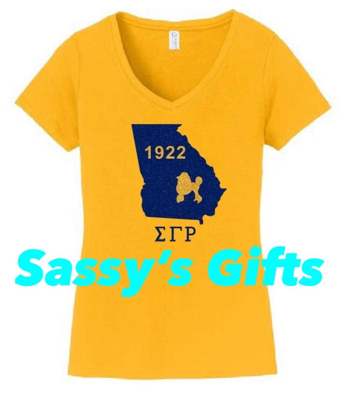 SGRho State of South Carolina in Gold 