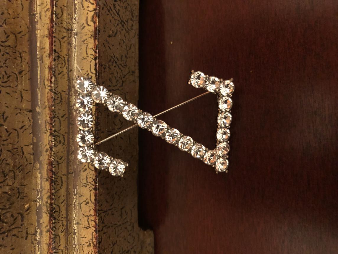 Z Rhinestone Pin