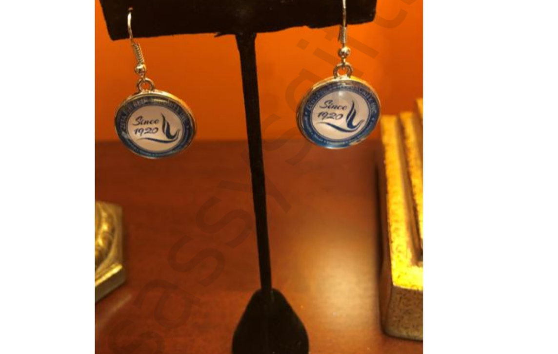 Zeta Phi Beta Seal Earrings