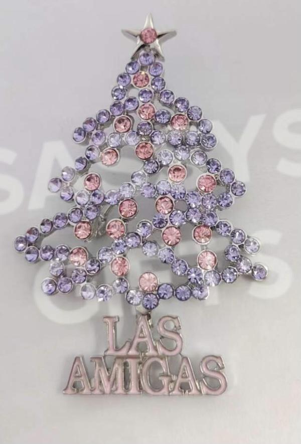 Las Amigas Christmas Tree Pin