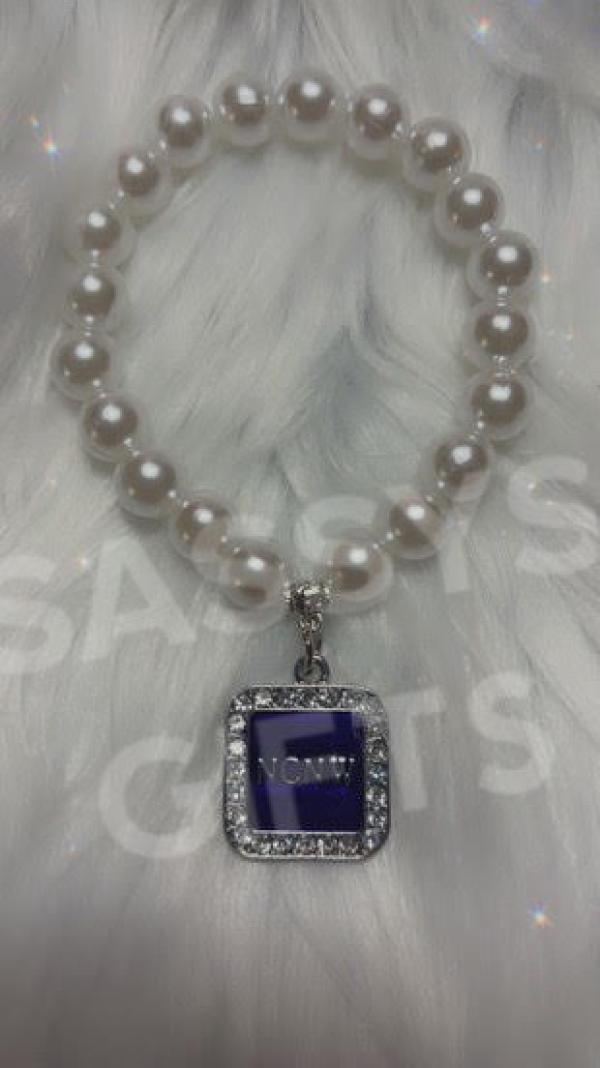 NCNW Rhinestones Pearls Bracelet